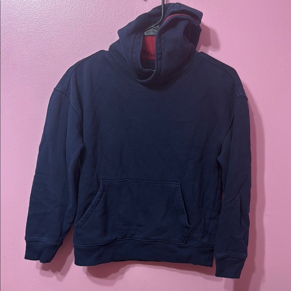 Kids Navy Blue Hoodie Size L 10/12 - Picture 1 of 4